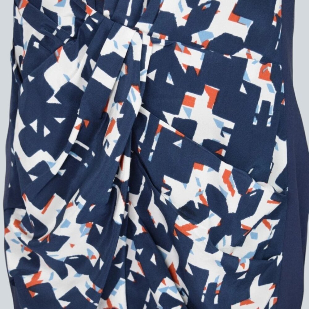 REBECCA MINKOFF SILK JOSHUA ABSTRACT SLEEVELESS TANK MINI DRESS - Picture 5 of 11